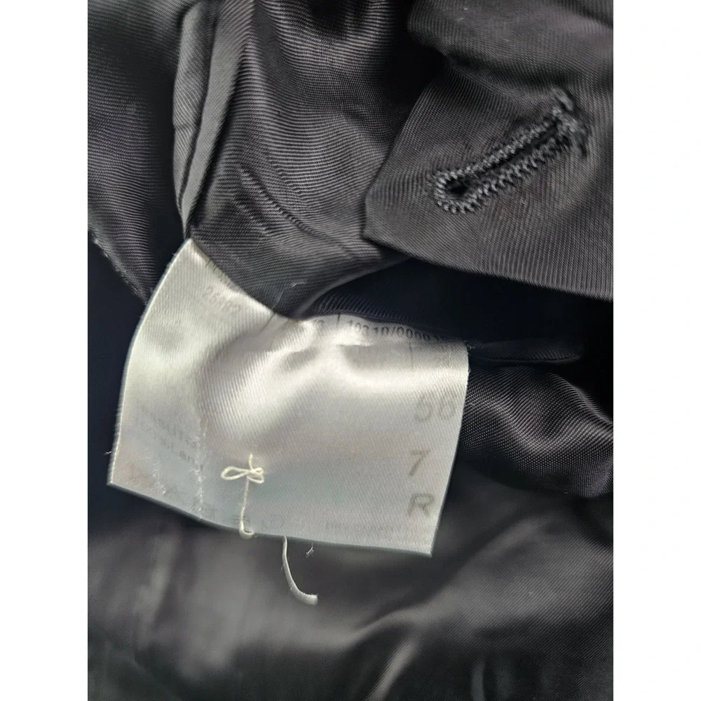 Canali 1934 Blazer Mens 46 R Black Wool Suit Jacket Designer Italy